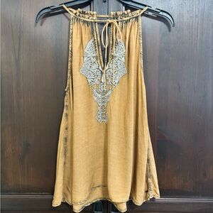 O’Neill Vintage Embroidered Mineral Wash Tank Top PAC SUN size Small Y2K